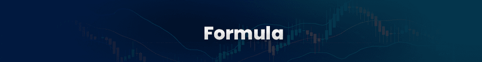 Visual representation of the Bollinger Bands formula, including the middle band (SMA), upper band, and lower band, on a trading chart.